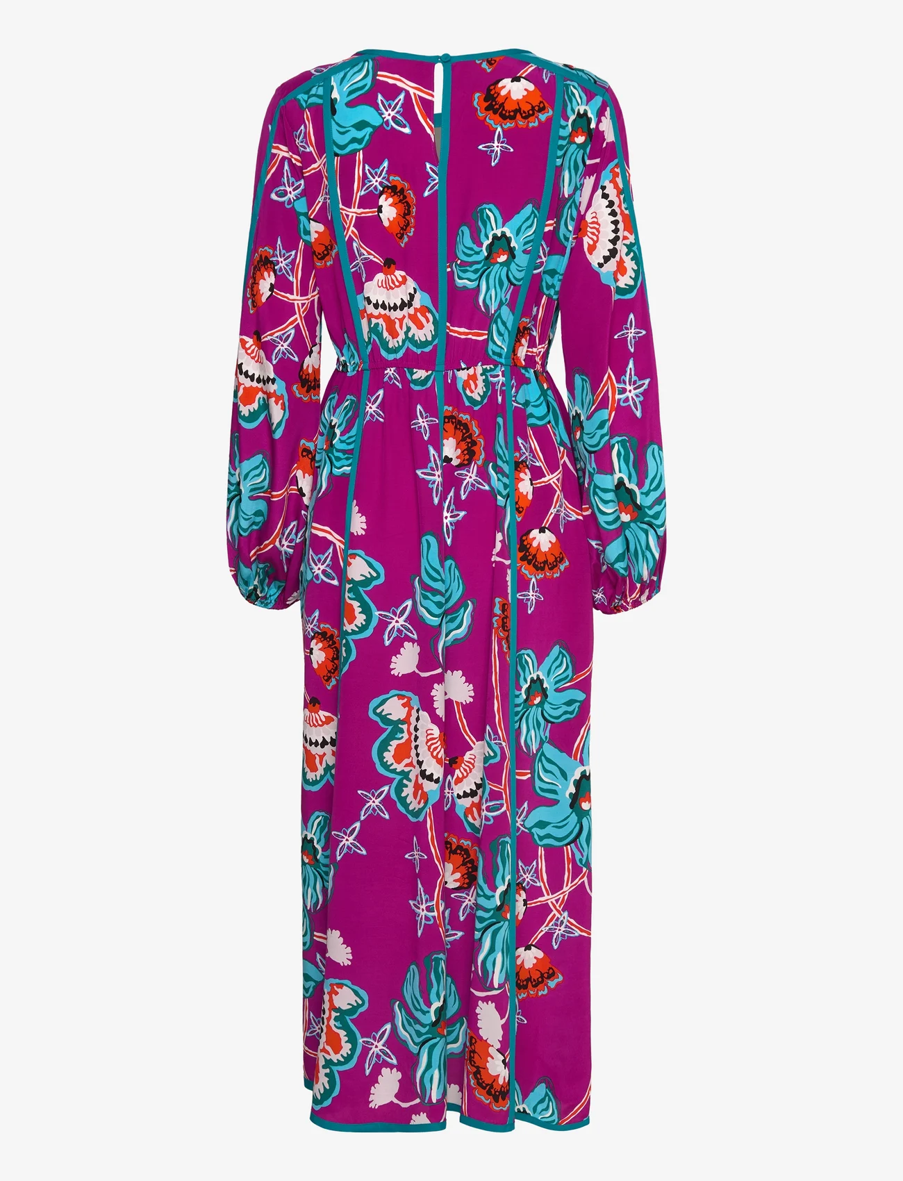 Diane von Furstenberg - DVF SCOTT DRESS - summer dresses - tiger lily gt shocking beet - 1