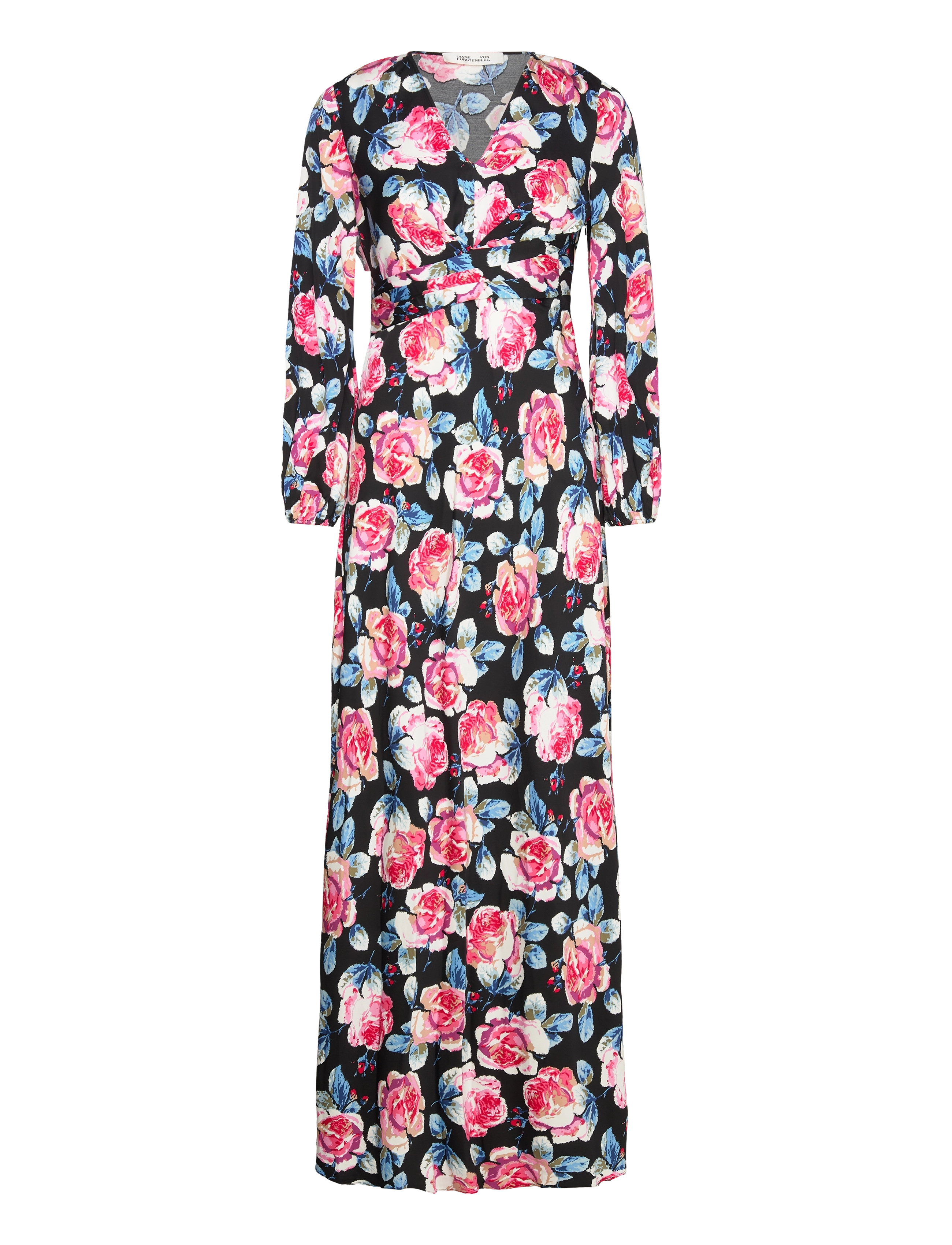 Diane von Furstenberg DVF MONIKA DRESS - Diane von Furstenberg - FORTUNE ROSE MED / black