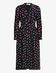 Diane von Furstenberg - DVF TIED ERICA L/S MIDI DRESS - midi kjoler - fortune rose dot - 0