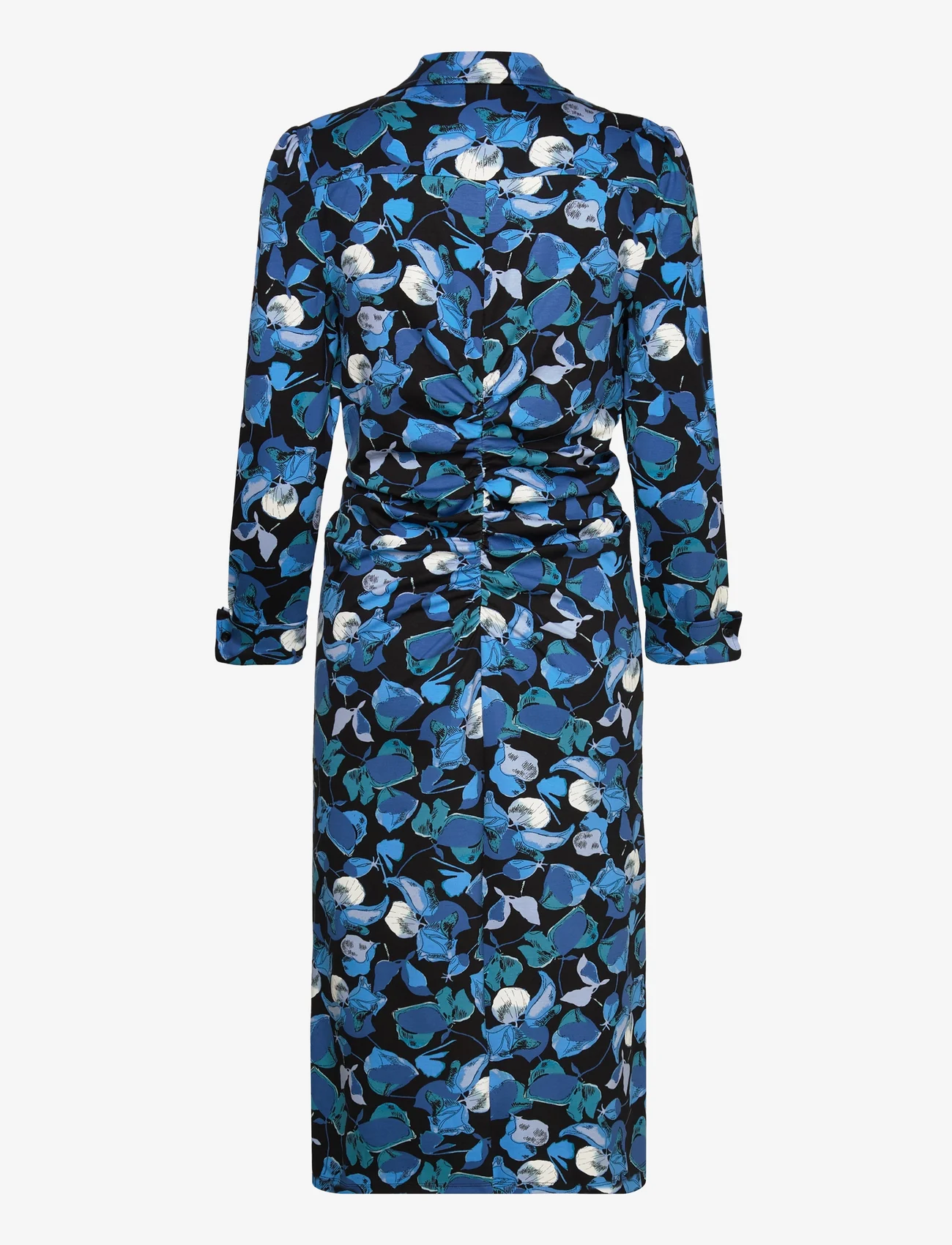 Diane von Furstenberg - DVF SHESKA MIDI DRESS - sukienki koszulowe - passion petals star sapphire - 1
