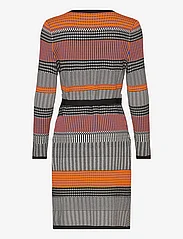 Diane von Furstenberg - DVF BRIGID DRESS - slå-om-kjoler - multicolor knit strip bk/og - 1