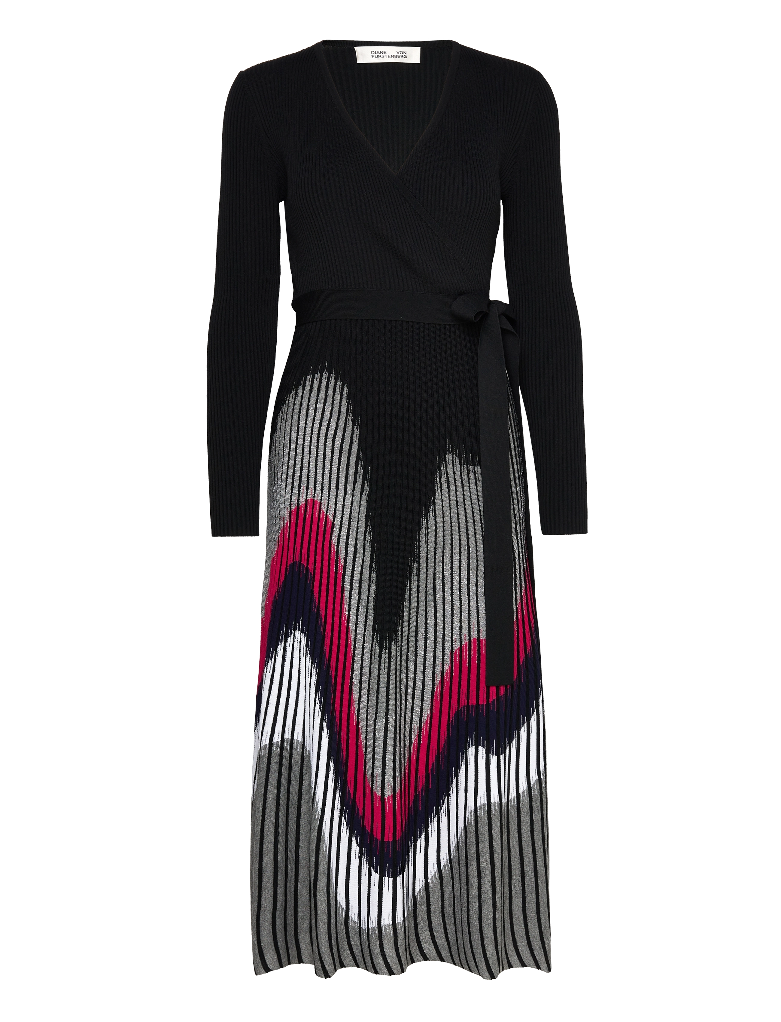 DVF REIKO DRESS - FLOWY ZIGAZG
