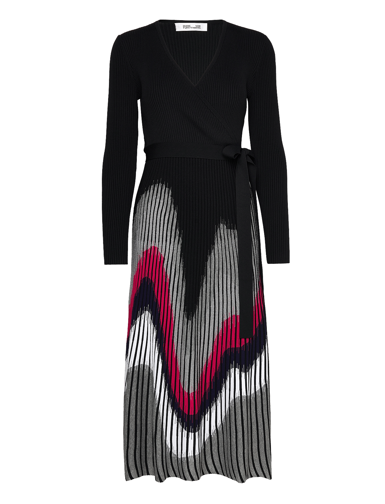 DVF REIKO DRESS - FLOWY ZIGAZG