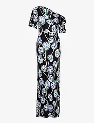 Diane von Furstenberg - DVF WITTROCK DRESS - festkläder till outletpriser - watercolor floral lg black - 0