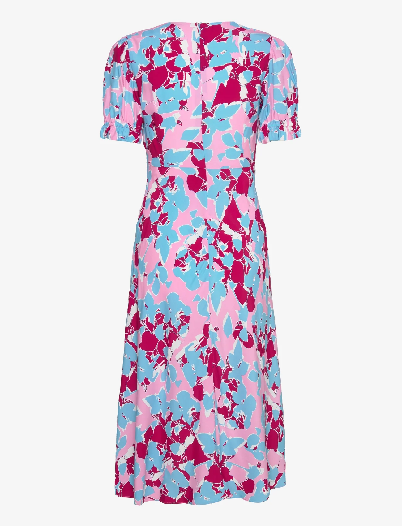 Diane von Furstenberg - DVF ANABA S/S DRESS - aftenkjoler - earth floral multi med pink - 1