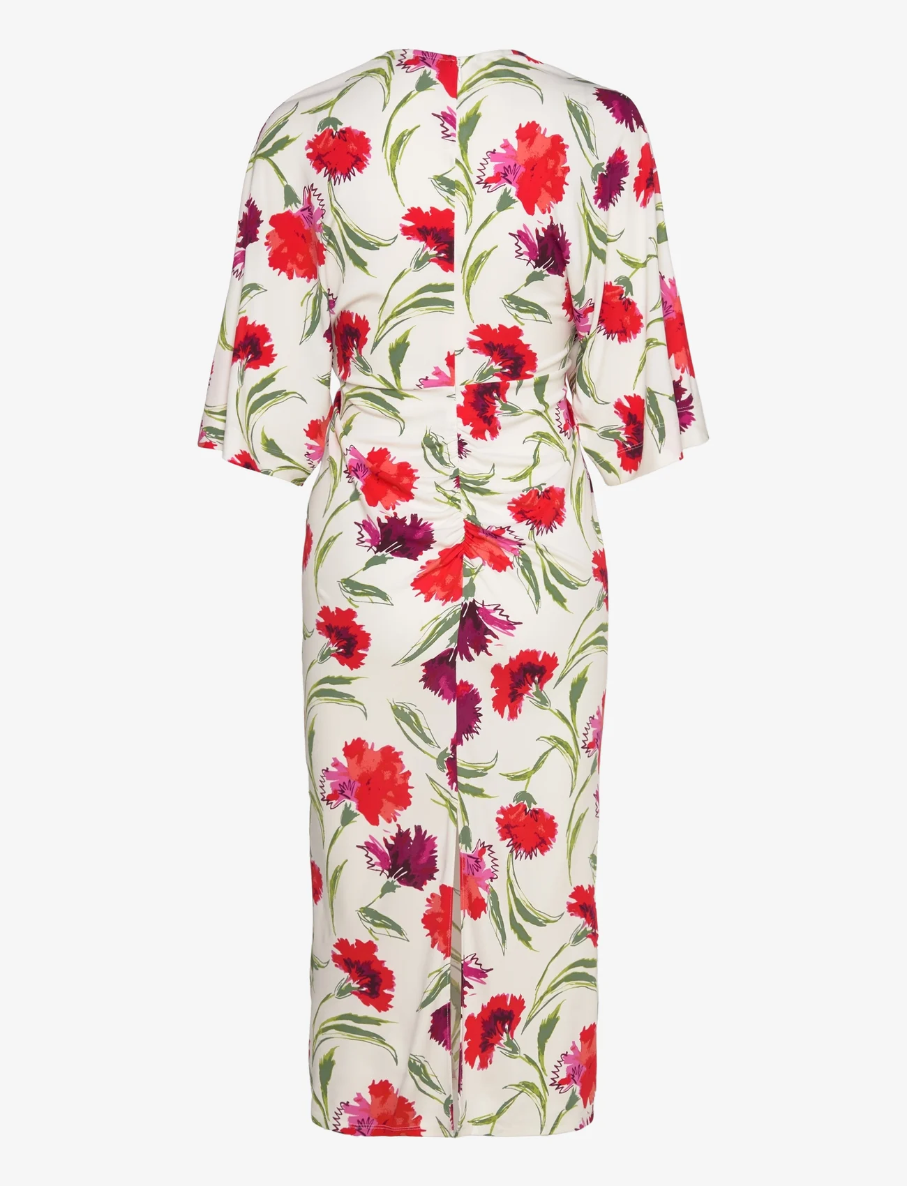 Diane von Furstenberg - DVF VALERIE DRESS - sukienki letnie - dianthus large med red - 1