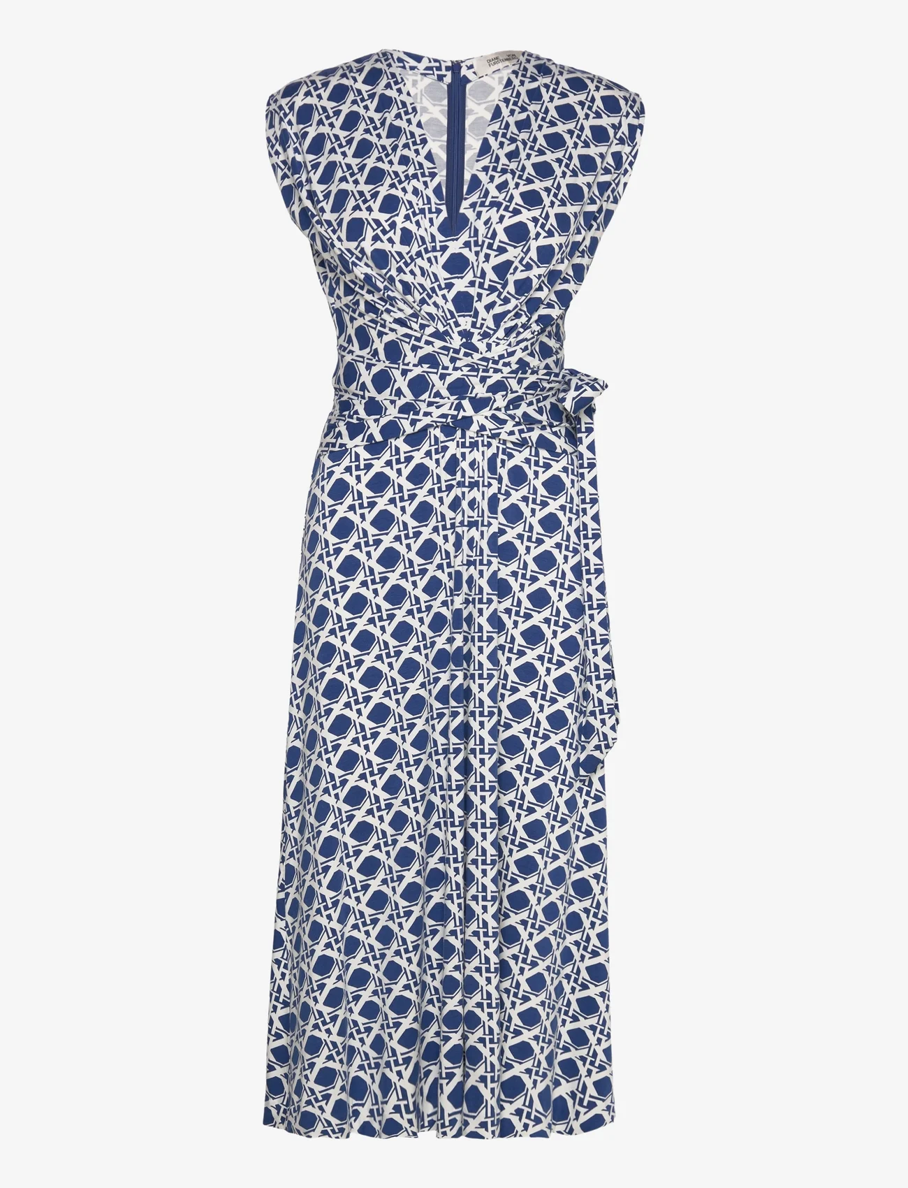 Diane von Furstenberg - DVF DOROTHEE DRESS - sukienki letnie - vintage cane med midnight blue - 0
