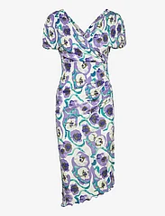 Diane von Furstenberg - DVF HAVANA DRESS - sommerkleider - watercolor blossom med purple - 0