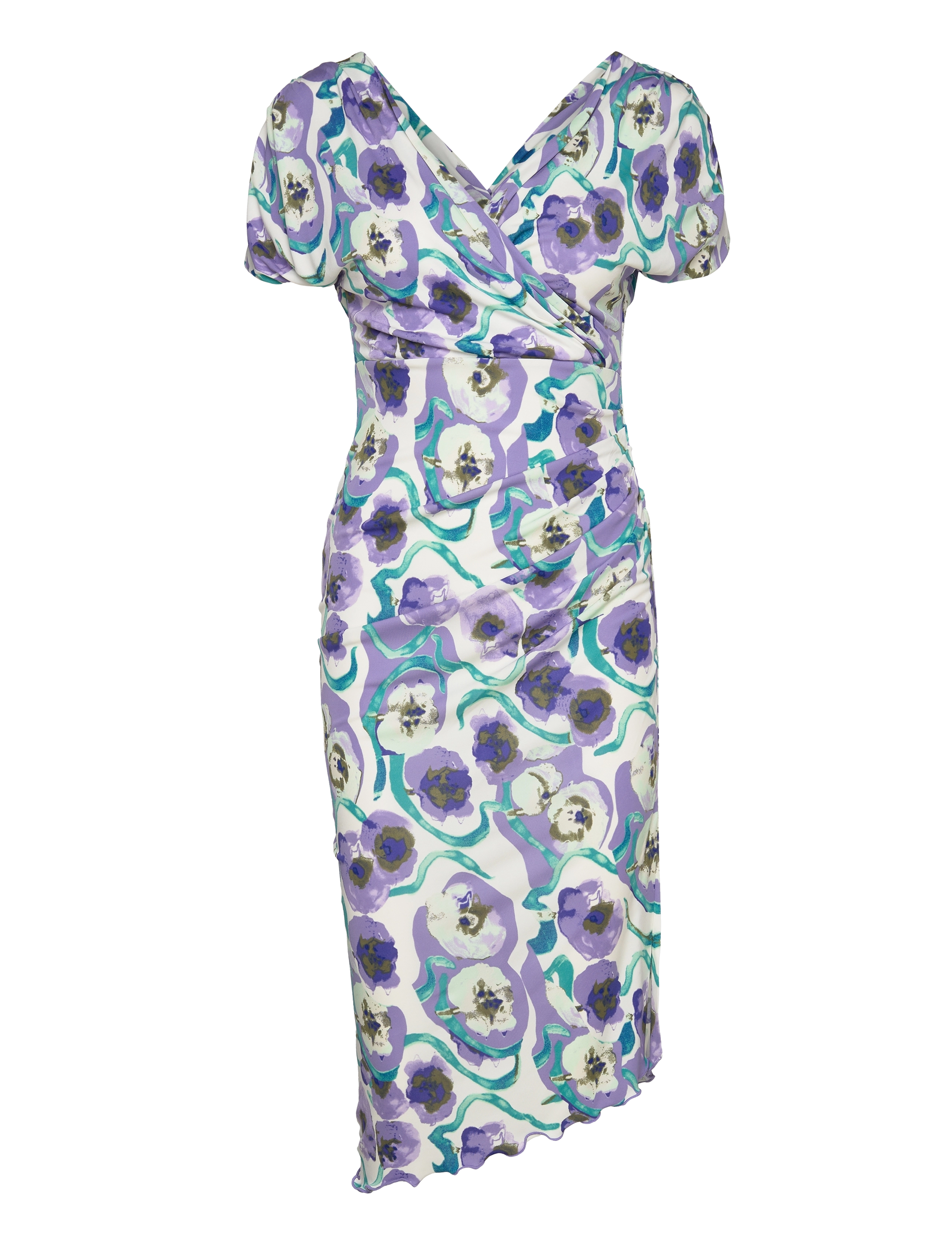 Diane von Furstenberg DVF HAVANA DRESS - Tøj - WATERCOLOR BLOSSOM MED PURPLE / blue