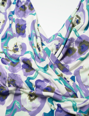 Diane von Furstenberg - DVF HAVANA DRESS - sommerkjoler - watercolor blossom med purple - 2