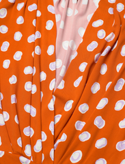 Diane von Furstenberg - DVF DUNCAN DRESS - festtøj til outletpriser - paint dots burnt orange - 2