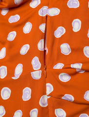 Diane von Furstenberg - DVF DUNCAN DRESS - festtøj til outletpriser - paint dots burnt orange - 3