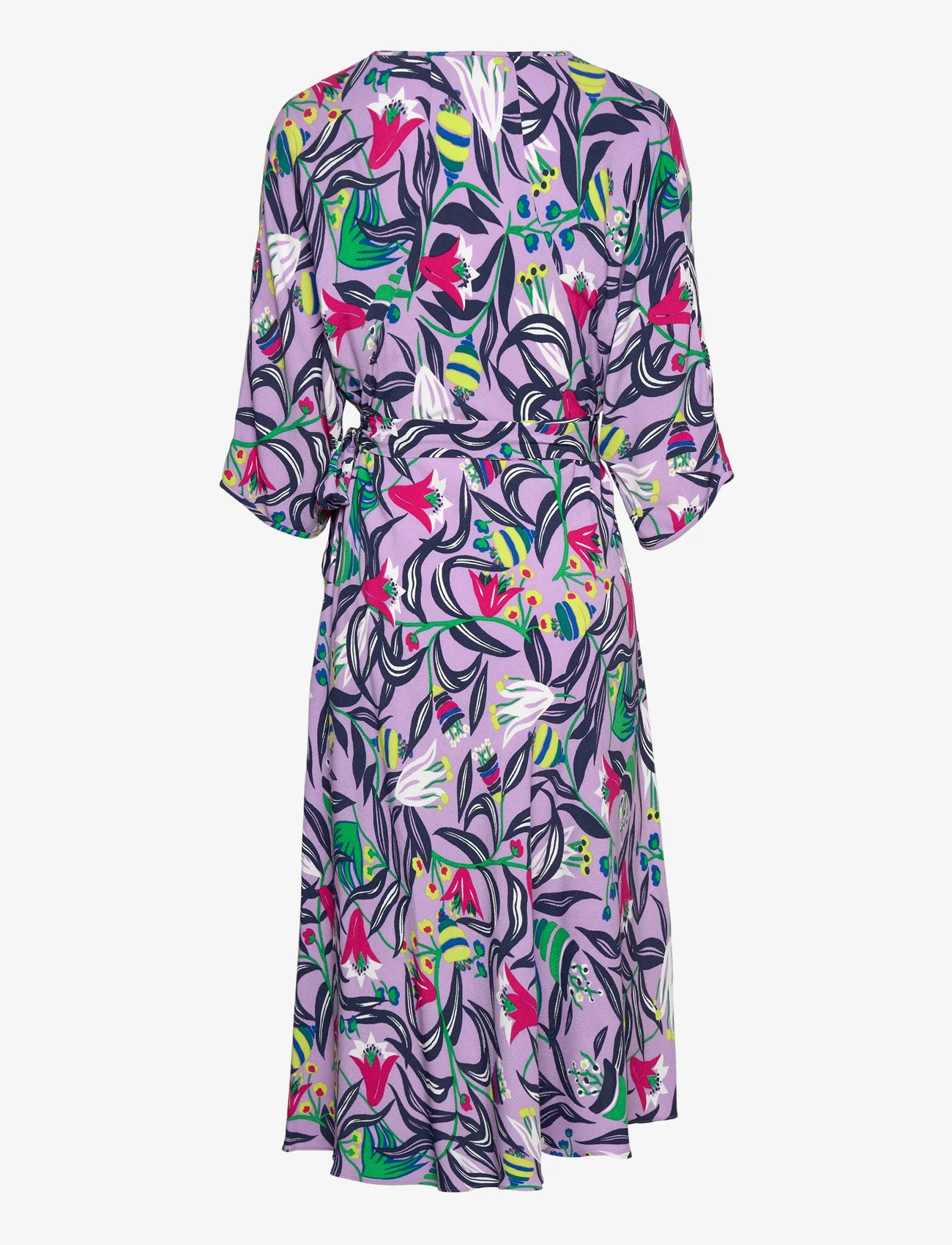 Diane von Furstenberg - DVF ELOISE MIDI DRESS - wrap dresses - fantasia floral orchid - 1