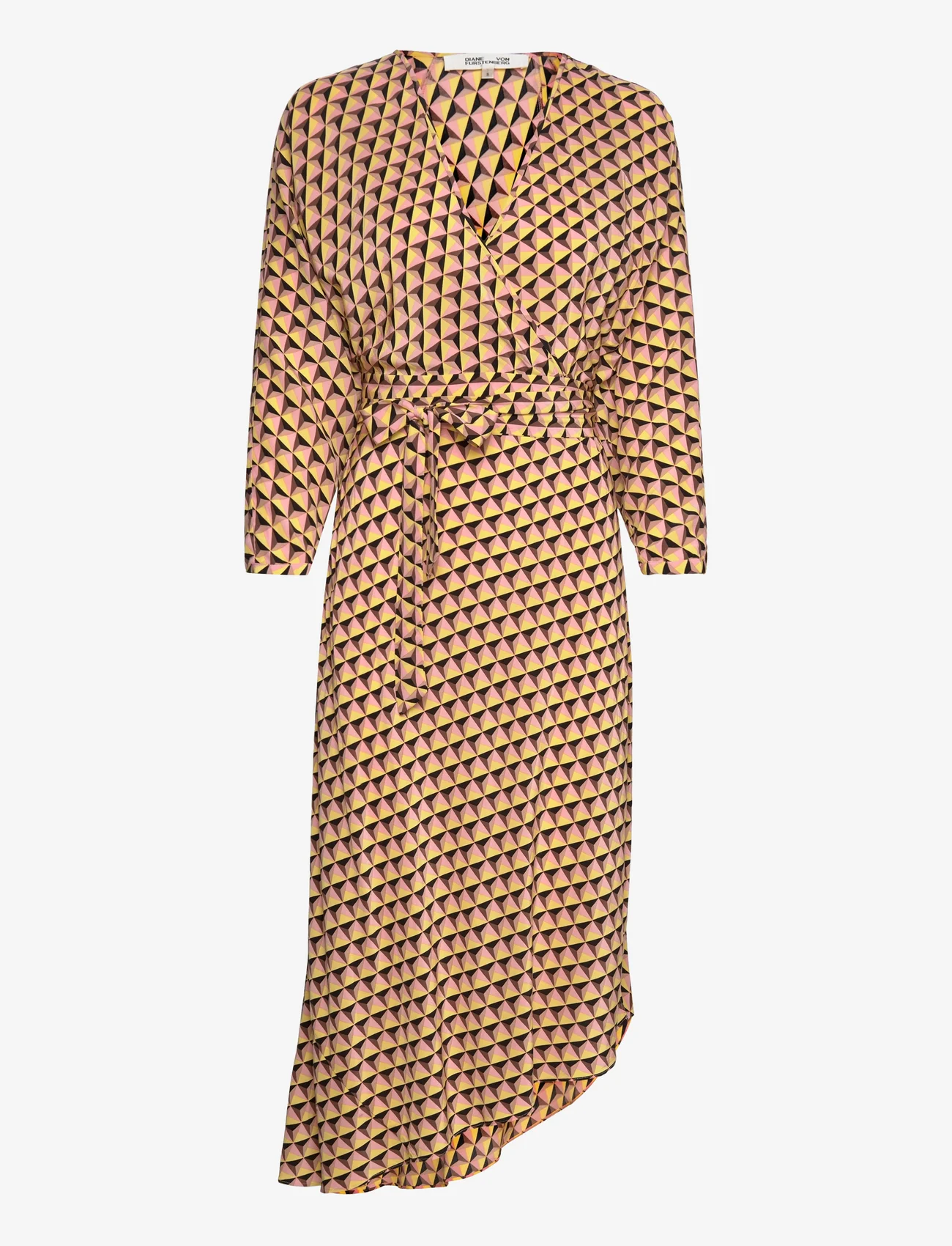 Diane von Furstenberg - DVF ELOISE TWO DRESS - wrap dresses - february geo yoke yellow - 0