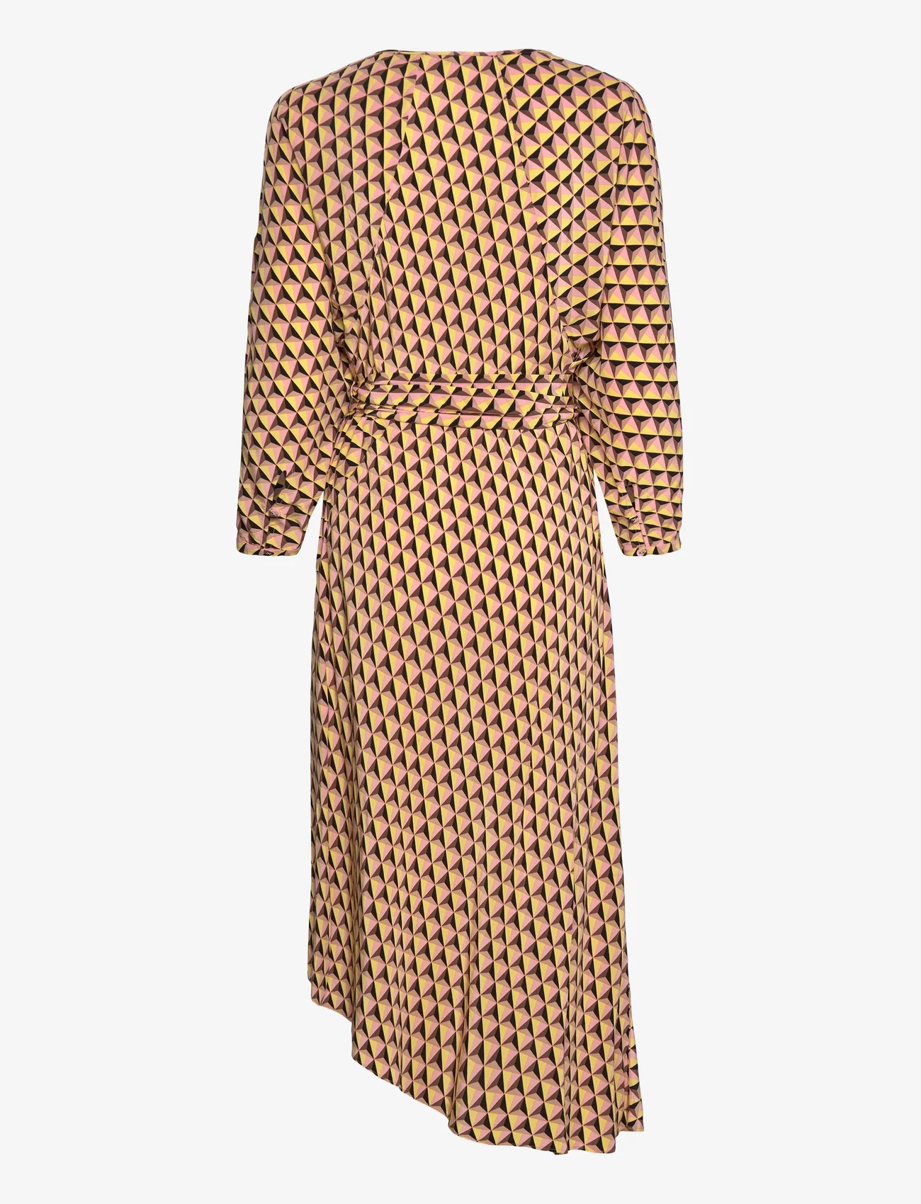 Diane von Furstenberg - DVF ELOISE TWO DRESS - wrap dresses - february geo yoke yellow - 1