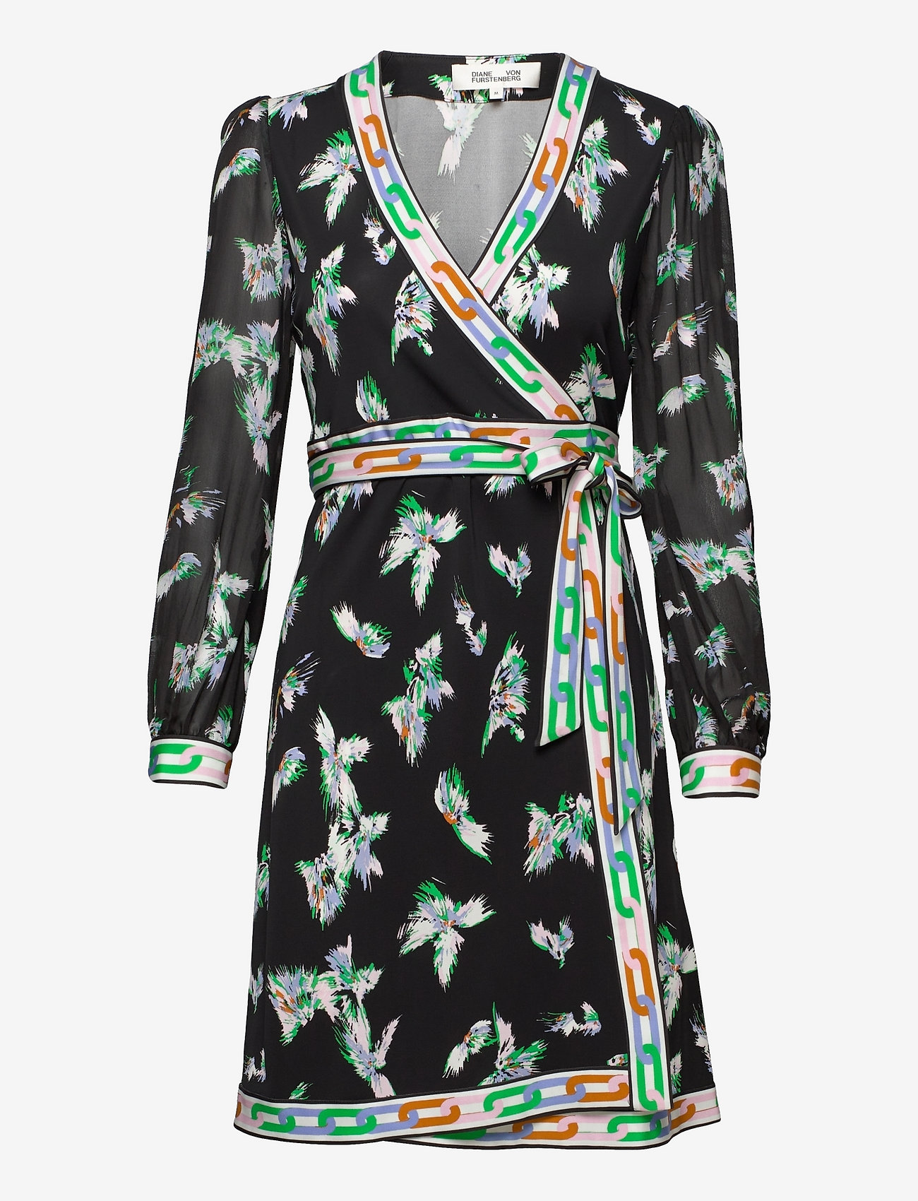 Diane von Furstenberg - DVF GALA - birds sml blk/modern chain - 0