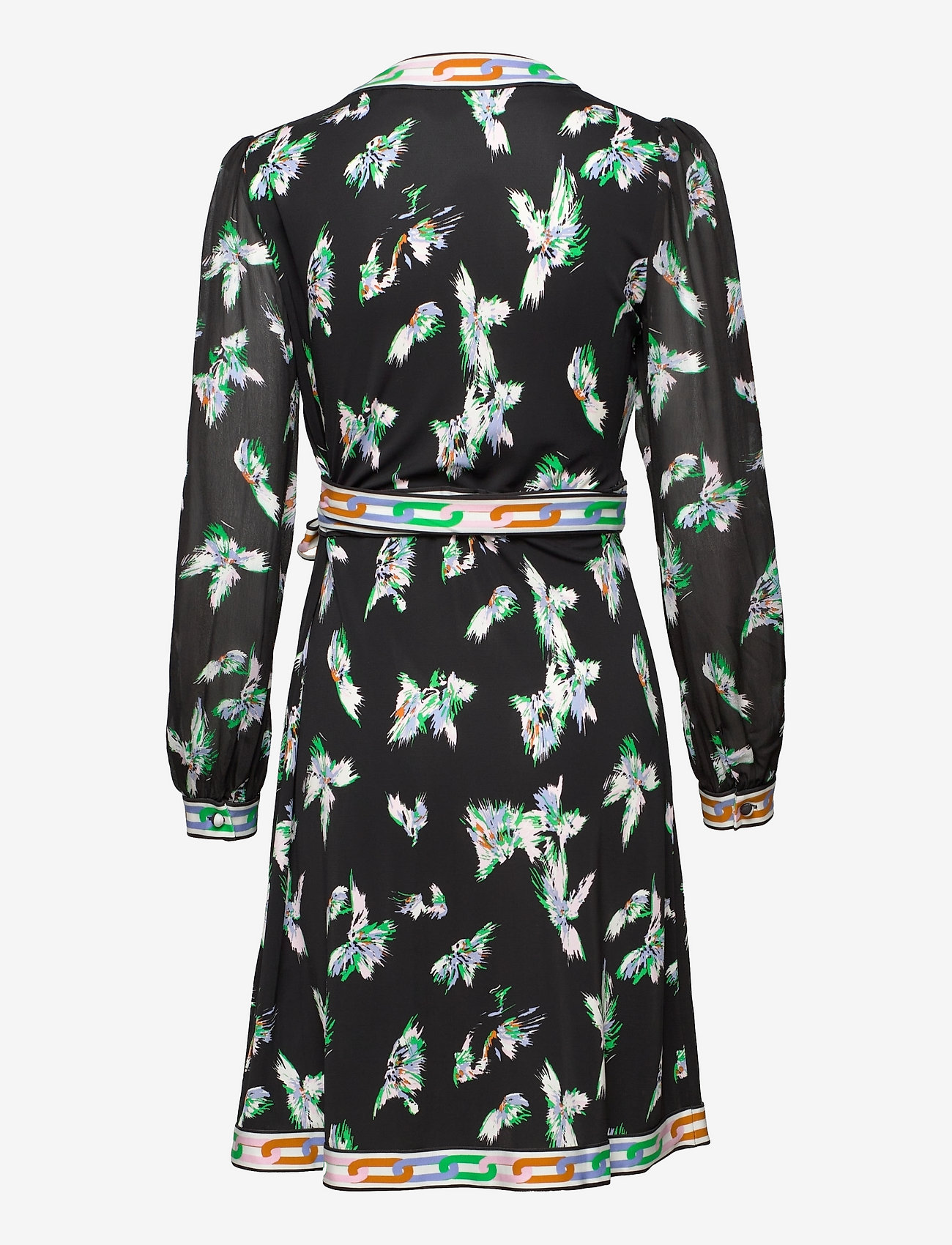 Diane von Furstenberg - DVF GALA - birds sml blk/modern chain - 1