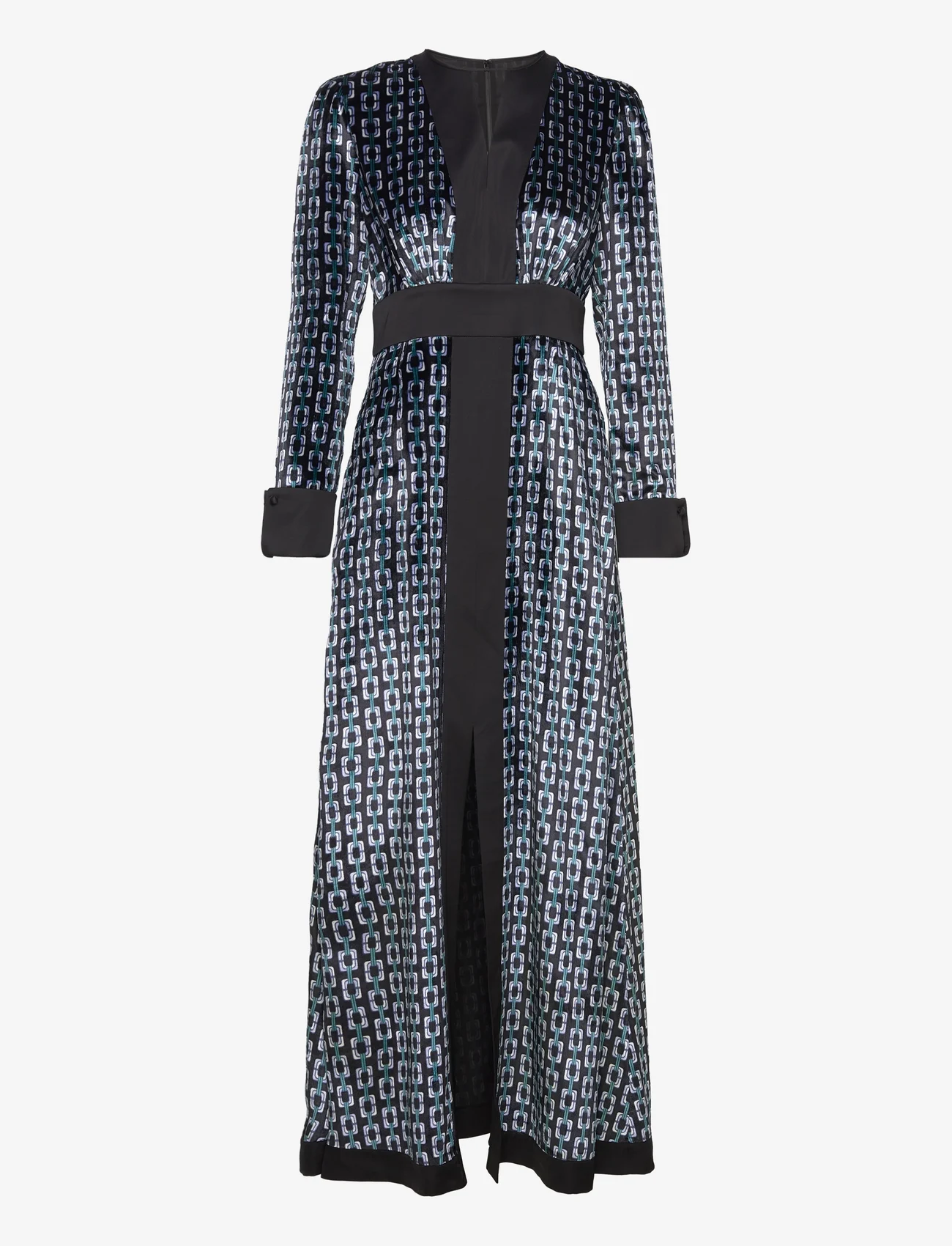 Diane von Furstenberg - DVF LIBBY DRESS - feestelijke kleding voor outlet-prijzen - chain geo multi med sig blue - 0