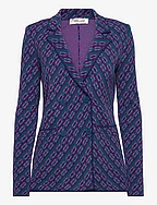 DVF DION JACKET - KNIT CHAIN EMERALD