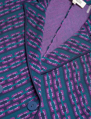 Diane von Furstenberg - DVF DION JACKET - odzież imprezowa w cenach outletowych - knit chain emerald - 2