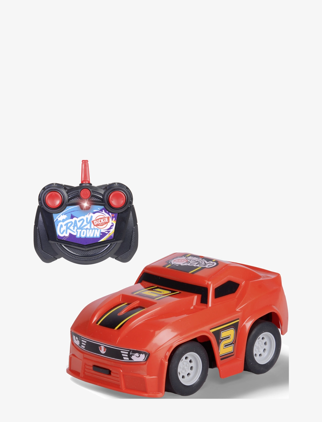 DICKIE Spielzeug Dickie Spielzeug Crazy Cruiser Radiostyrd Bil, 12 Cm Rot - One Size - Kinder