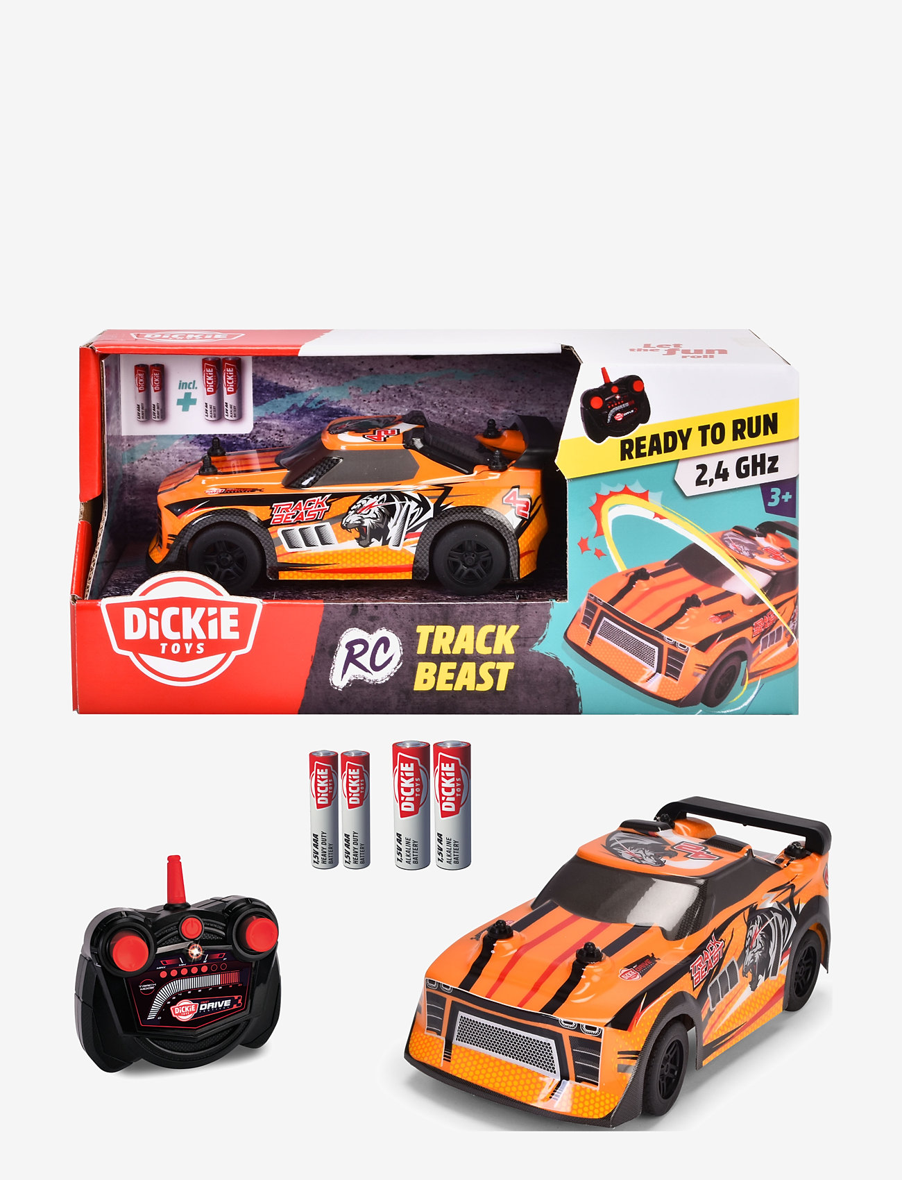 Dickie Toys - Dickie Toys Track Beast Radiostyrd Bil 1:28 - lägsta priserna - orange - 1