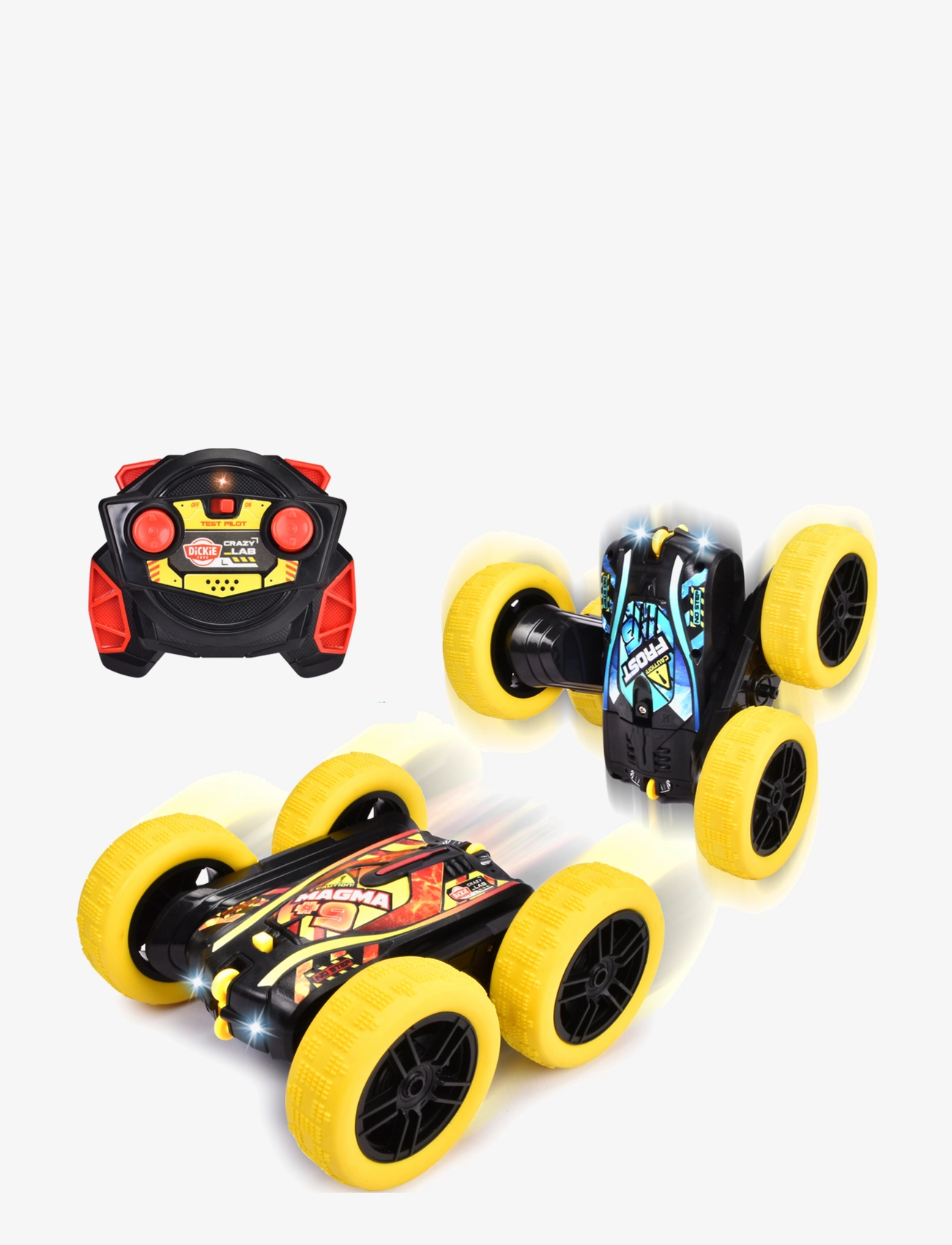 Dickie Toys Dickie Toys Fire'N Frost Flippy Radio Controlled Car, 16 cm - 4 for 3 - MULTI COLOURED / multi