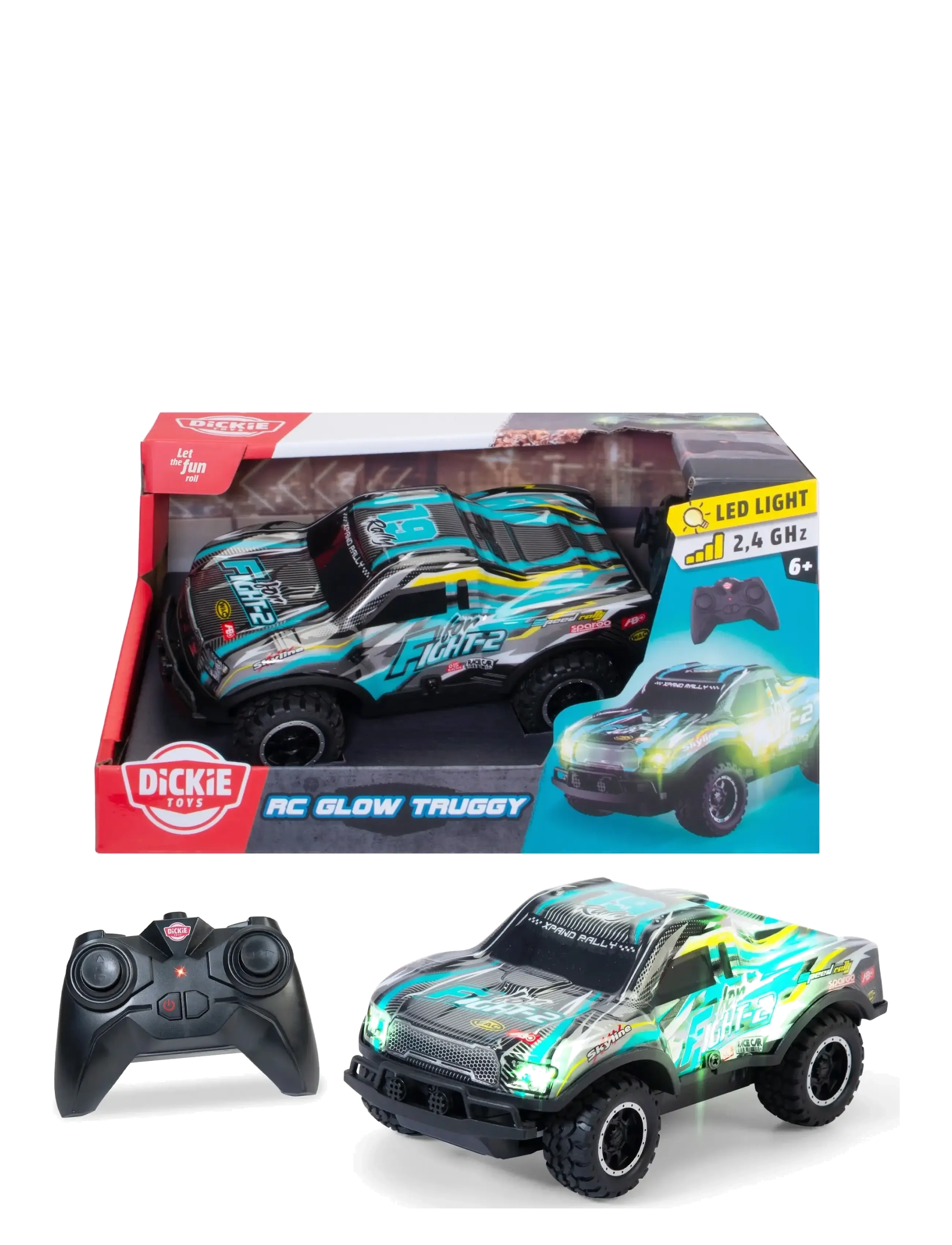 Dickie Toys - Dickie Toys Radio Controlled Glow Rally Truck - jouets télécommandés - multicolor - 2