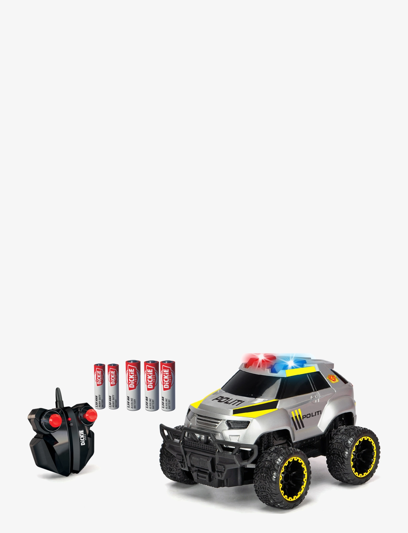 Dickie Toys - Norwegian RC Police Offroader, RTR - grey - 1