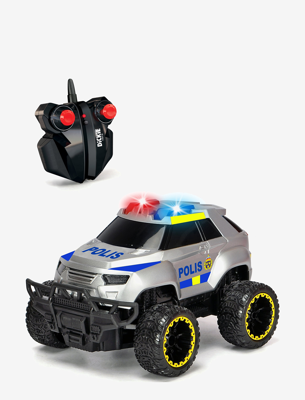 Dickie Toys - Swedish RC Police Offroader, RTR - laveste priser - multicoloured - 0