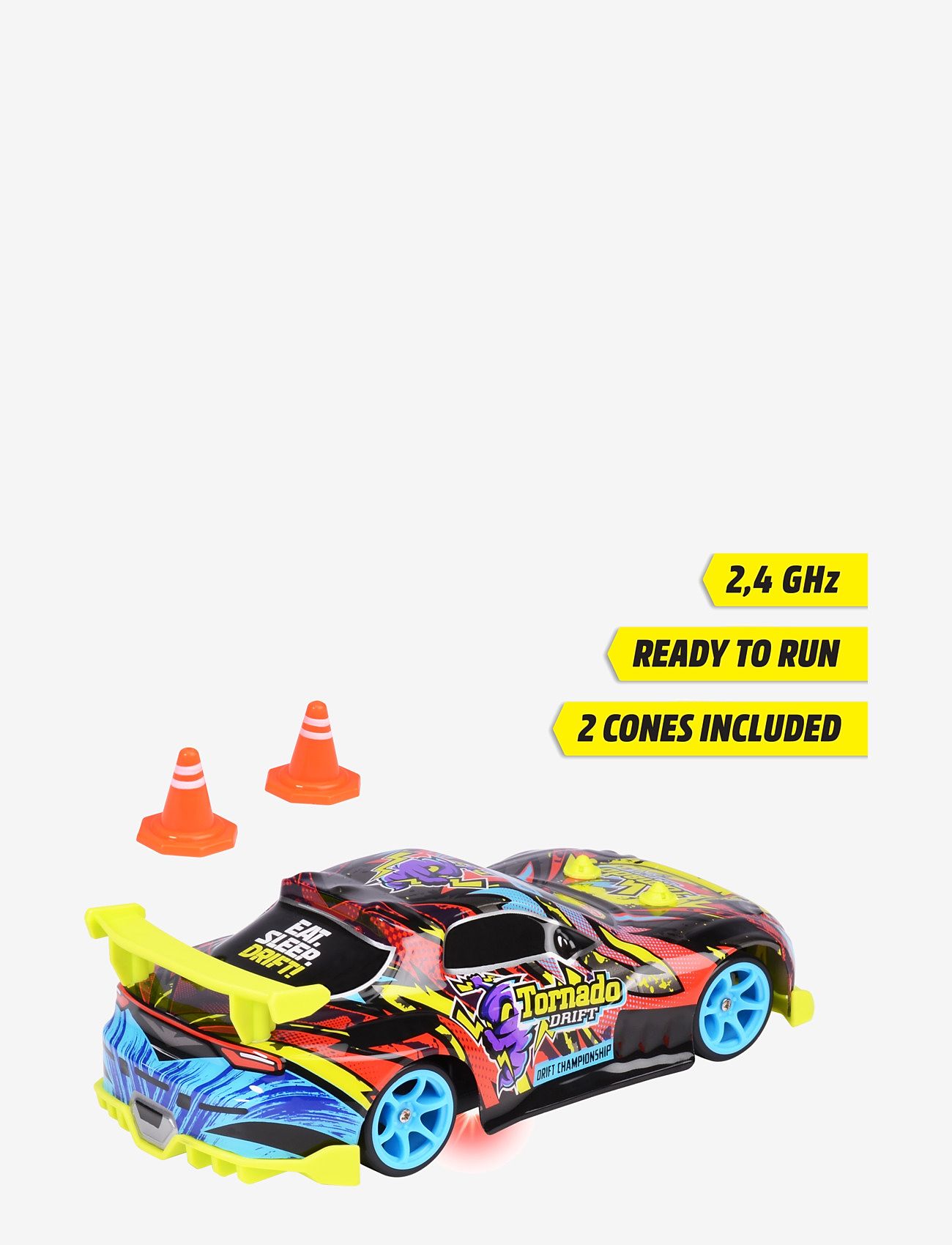 Dickie Toys - Dickie Toys RC Tornado Drift - fjernstyret legetøj - multi coloured - 3