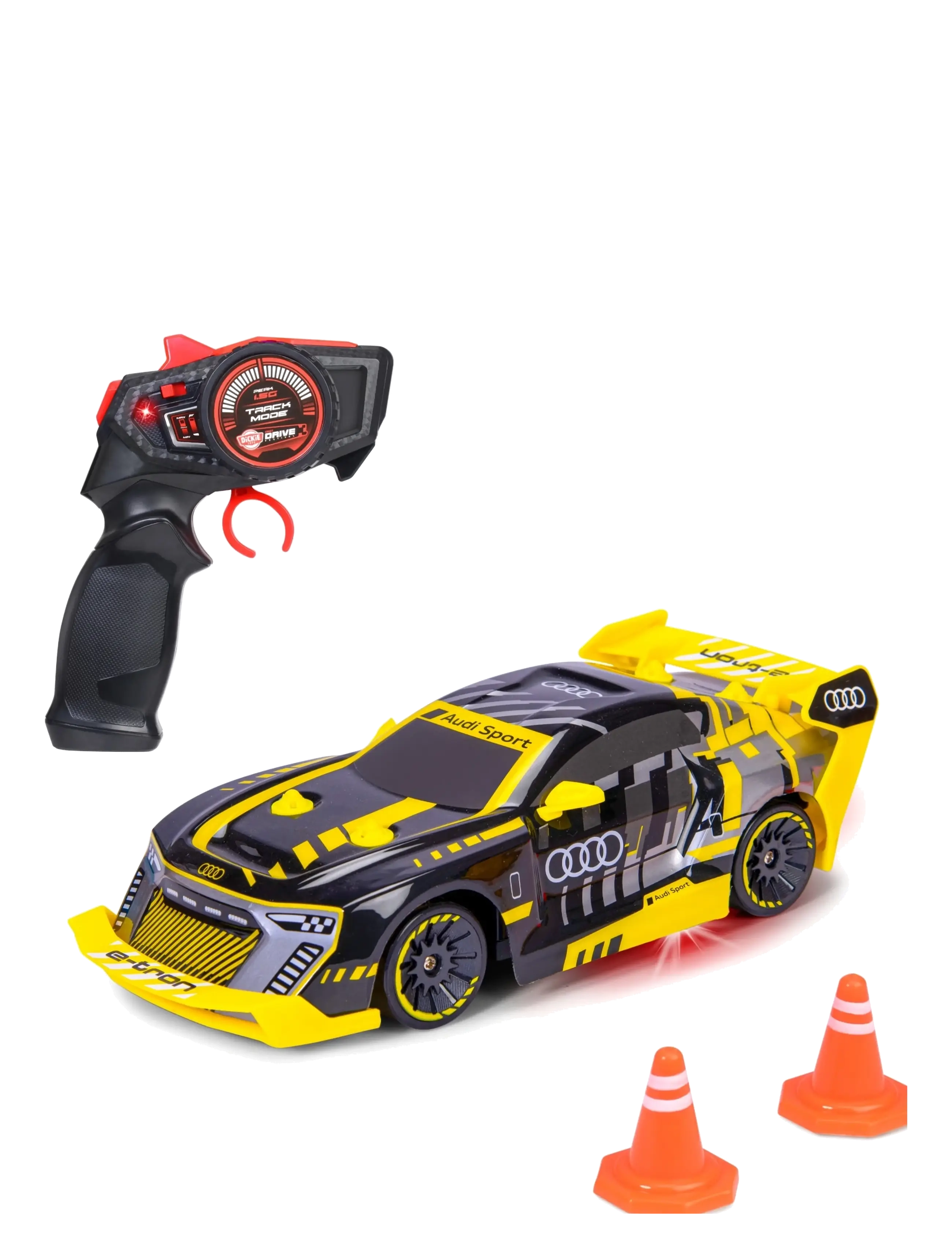 Dickie Toys Dickie Toys radio controlled Audi S1 ​​E-Tron Drift Car, 22 cm - Puldiga mänguasjad - MULTI COLOURED / black