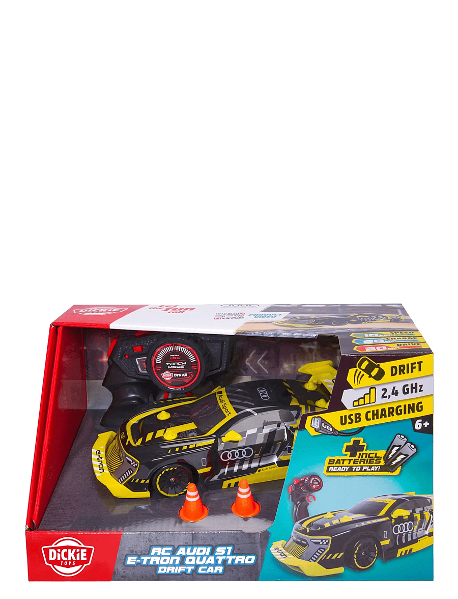 Dickie Toys - Dickie Toys radio controlled Audi S1 E-Tron Drift Car, 22 cm - ferngesteuertes spielzeug - multi coloured - 2