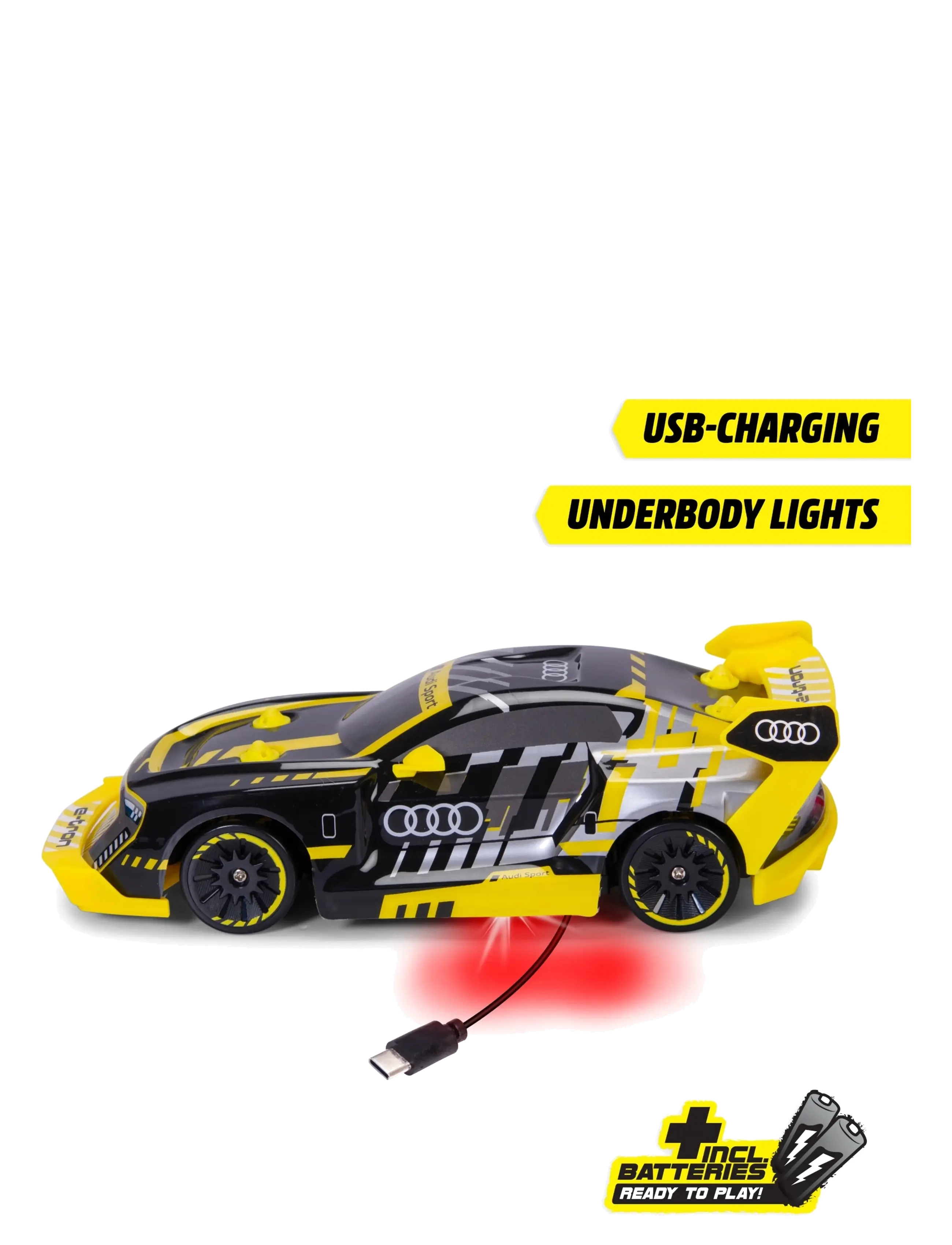 Dickie Toys - Dickie Toys radio controlled Audi S1 ​​E-Tron Drift Car, 22 cm - fjernstyret legetøj - multi coloured - 3