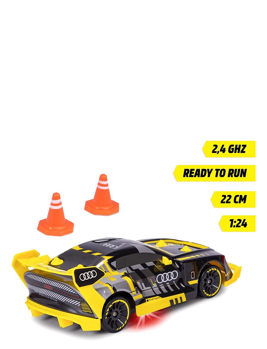 Dickie Toys - Dickie Toys radio controlled Audi S1 E-Tron Drift Car, 22 cm - ferngesteuertes spielzeug - multi coloured - 5