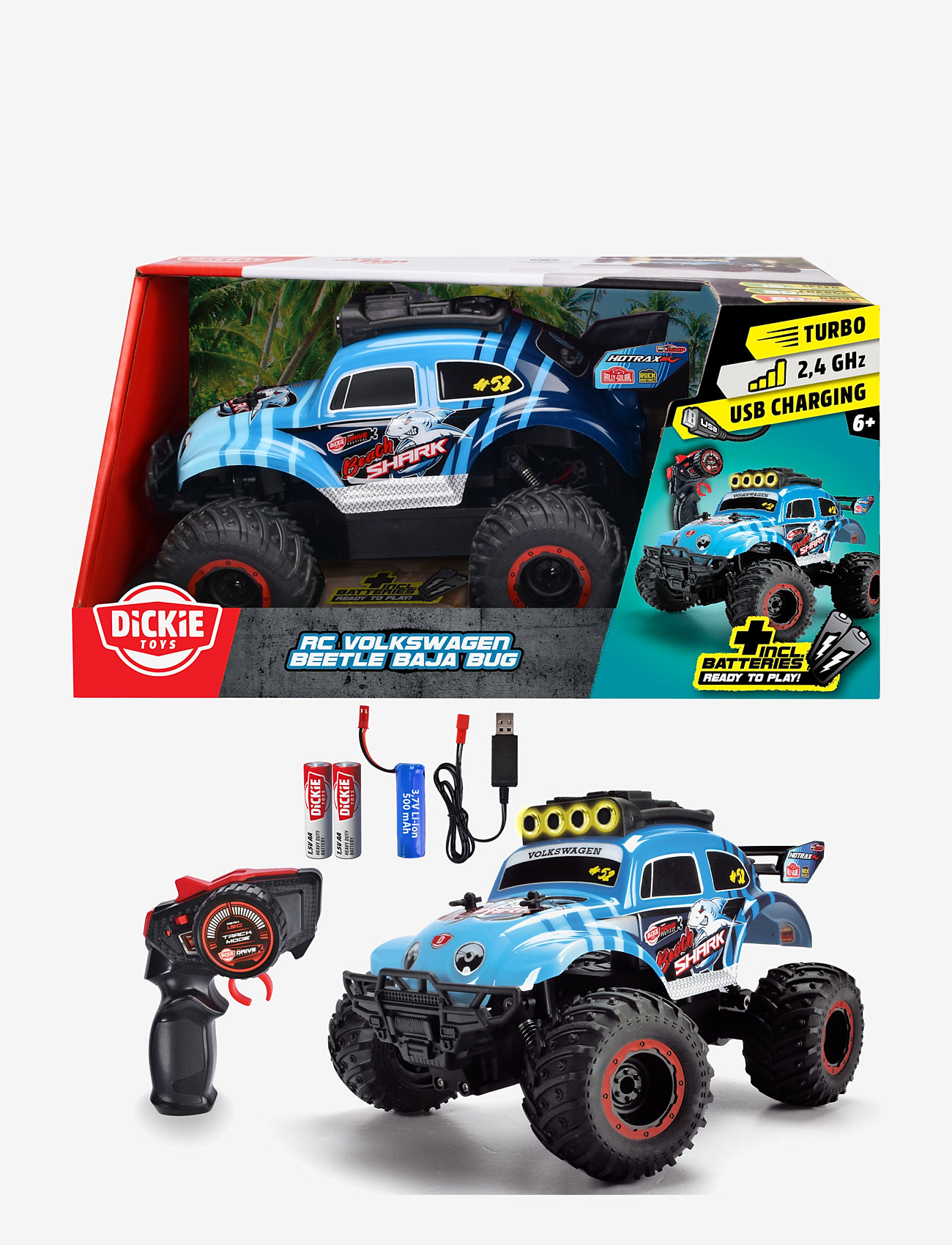 Dickie Toys - Dickie Toys Radio-controlled car Volkswagen Beetle Baja Bug - fjernstyret legetøj - blue - 2