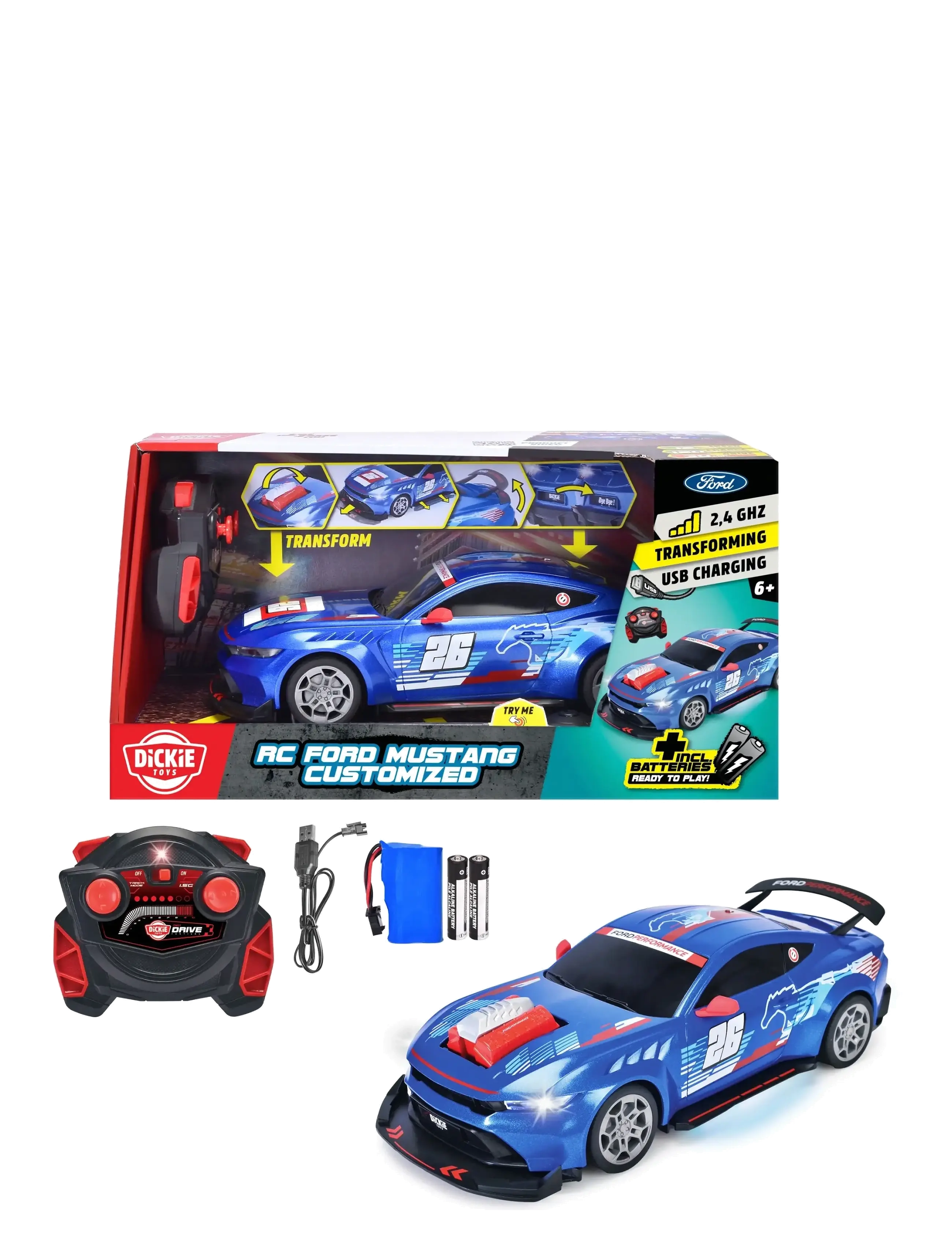 DICKIE Spielzeug Dickie Spielzeug Radio Controlled Speed ​​Bug Blau - One Size - Kinder