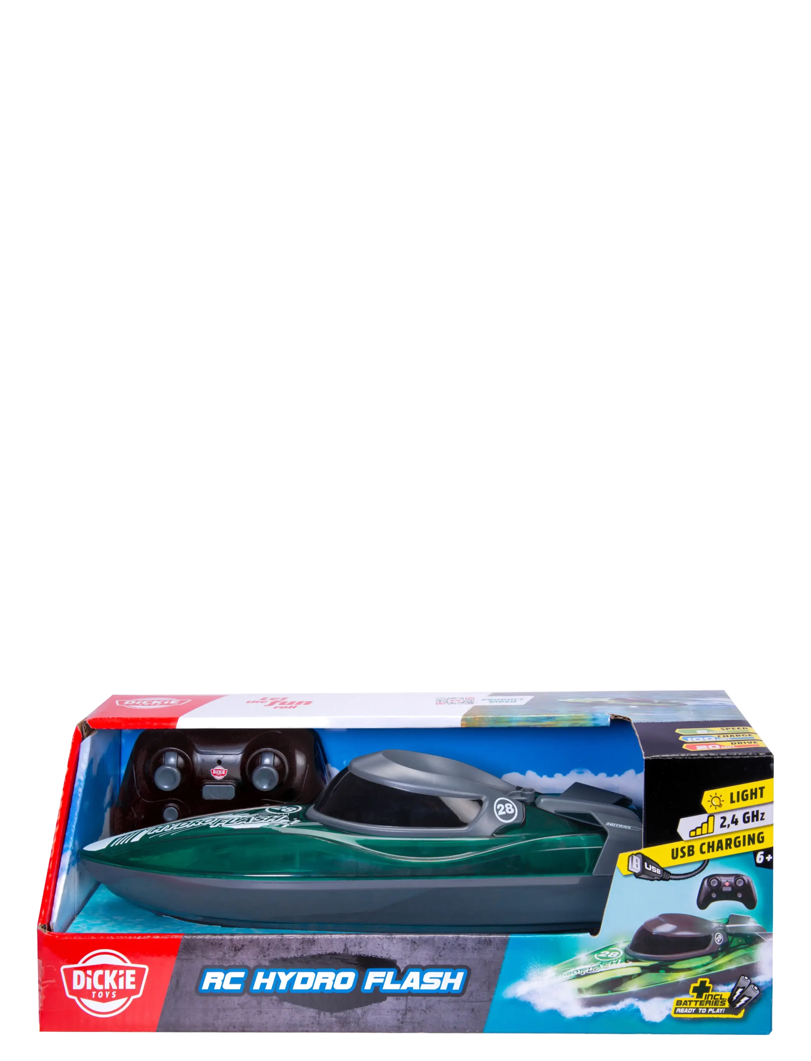 Dickie Toys - Dickie Toys radio controlled Hydro Flash Speed ​​Boat, 31 cm - puldiga mänguasjad - multi coloured - 1