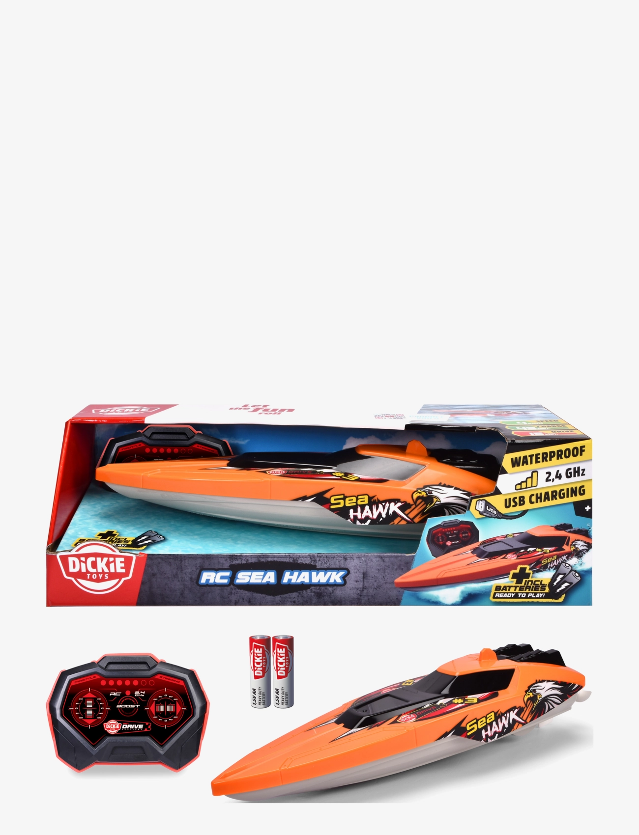 Dickie Toys - Dickie Toys RC Sea Hawk, RTR20 min - orange - 1