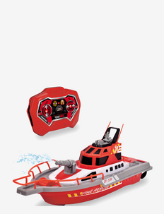Radiostyrd brandbåt med vattenspruts-funktion, Dickie Toys