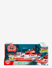 Dickie Toys - Radiostyrd brandbåt med vattenspruts-funktion - båtar - red - 2