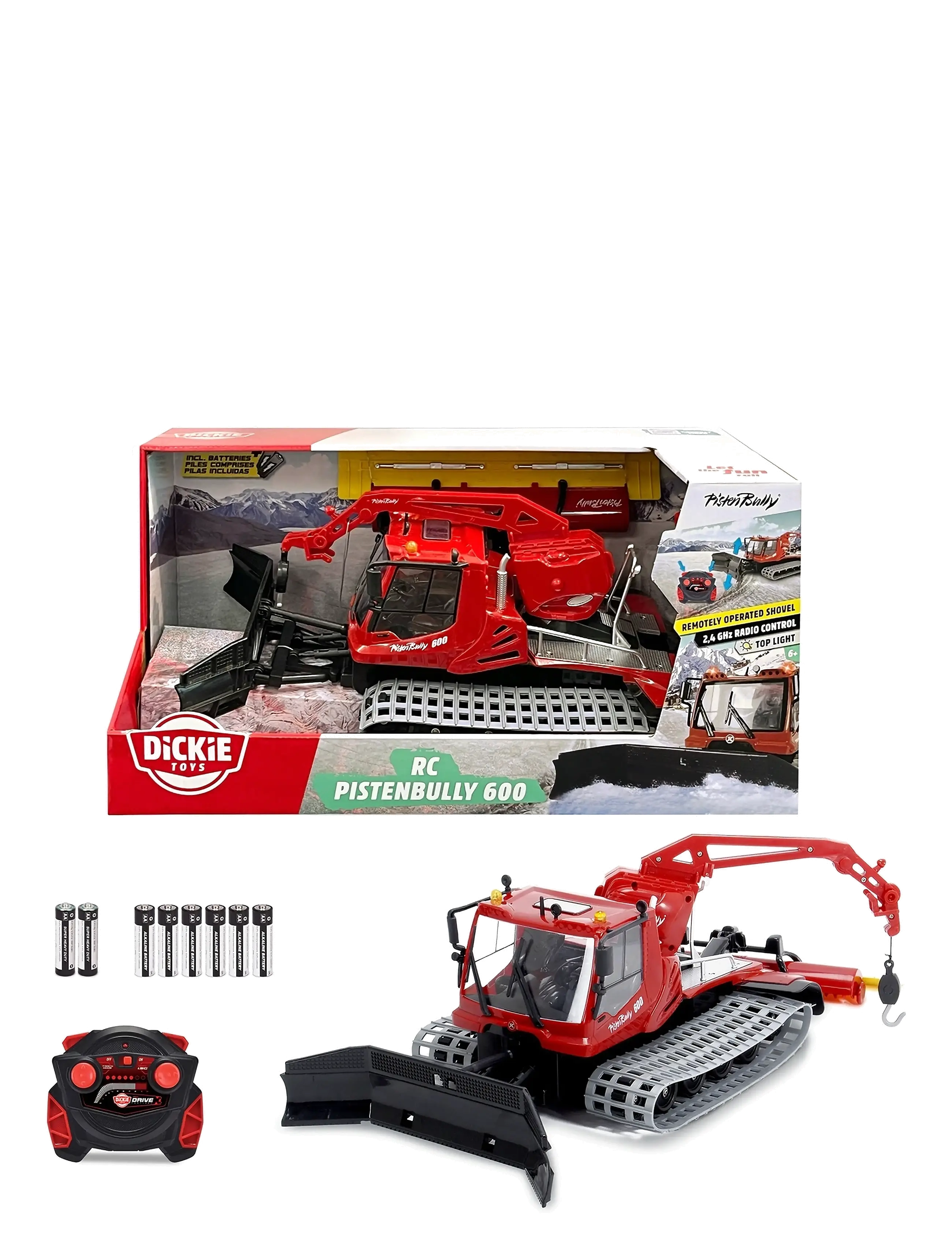 Dickie Toys Remote-Controlled Snow Groomer 1:18, Børn, Remote Controlled Legetøj, Rød, Str: ONE SIZE