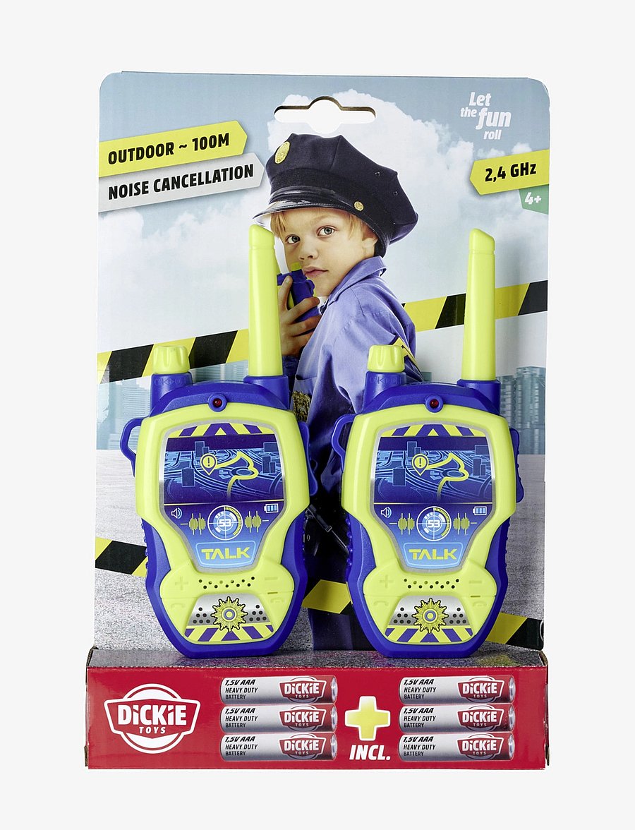 Dickie Toys - Dickie Toys Polis Walkie-Talkie, 16cm - elektronikk & media - multi coloured - 3