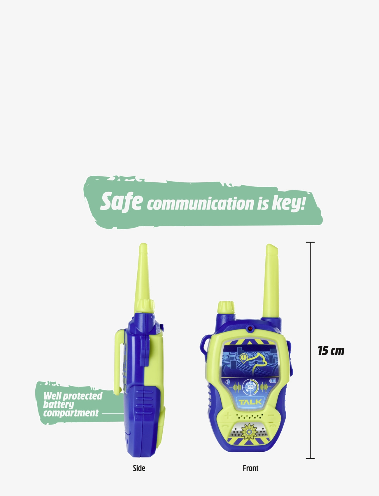 Dickie Toys - Dickie Toys Polis Walkie-Talkie, 16cm - elektronikk & media - multi coloured - 4