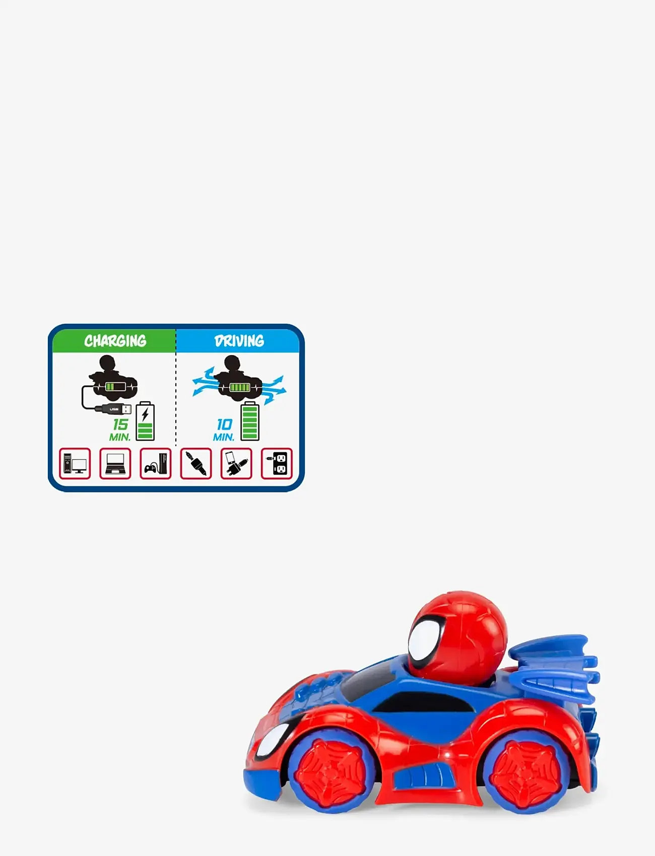 Dickie Toys - Radio Controlled Car Marvel Spidey Web-Crawler 1:50 - ferngesteuertes spielzeug - multicolor - 3