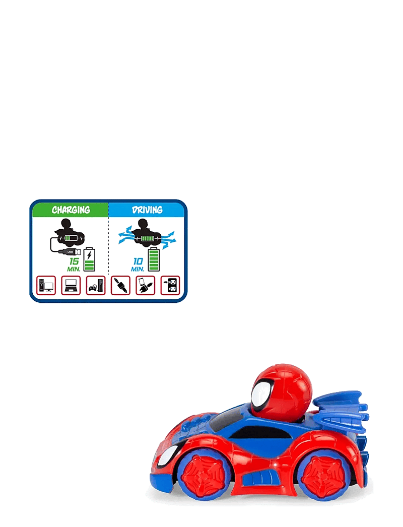 Dickie Toys - Radio Controlled Car Marvel Spidey Web-Crawler 1:50 - ferngesteuertes spielzeug - multicolor - 3