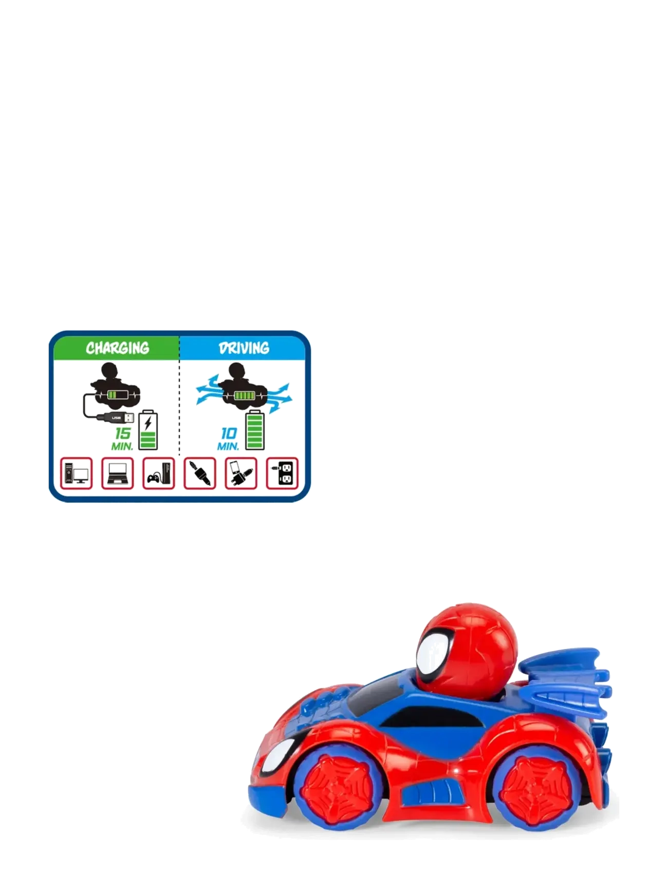 Dickie Toys - Radio Controlled Car Marvel Spidey Web-Crawler 1:50 - puldiga mänguasjad - multicolor - 3