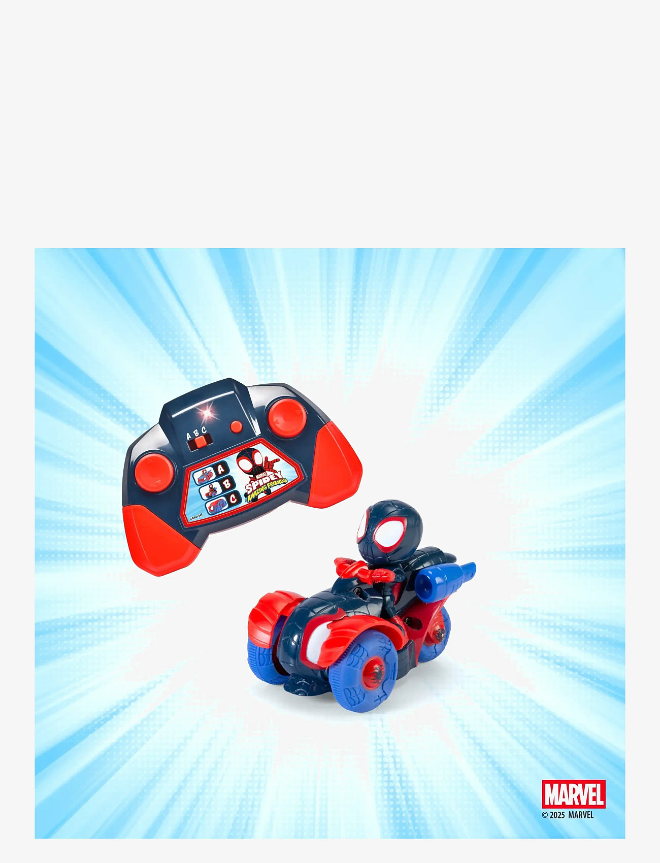 Dickie Toys - Radio Controlled Car Marvel  Miles Techno-Racer 1:50 - fjernstyret legetøj - multicolor - 5