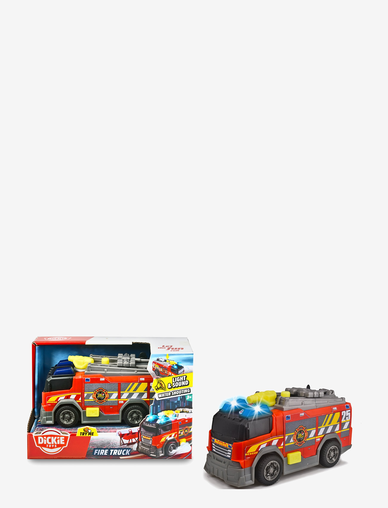Dickie Toys - Dickie Toys Fire Truck - brandbiler - red - 1
