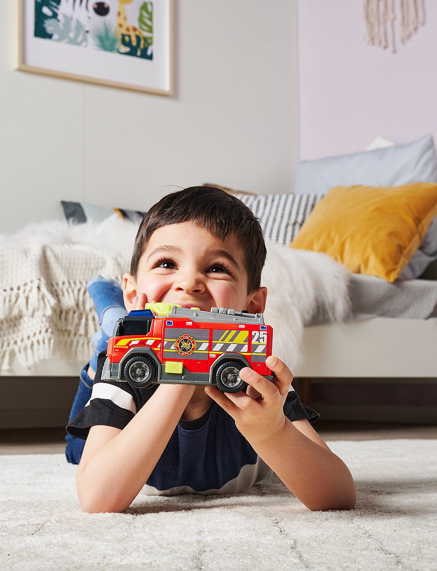 Dickie Toys - Dickie Toys Fire Truck - paloautot - red - 0